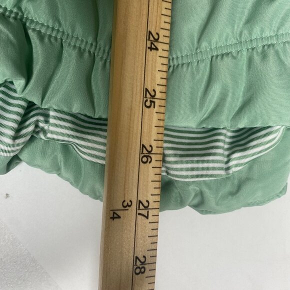 Christopher &‎ Banks Quilted Vest Womens L Green Zip-Up Puffer Casual - Picture 8 of 10